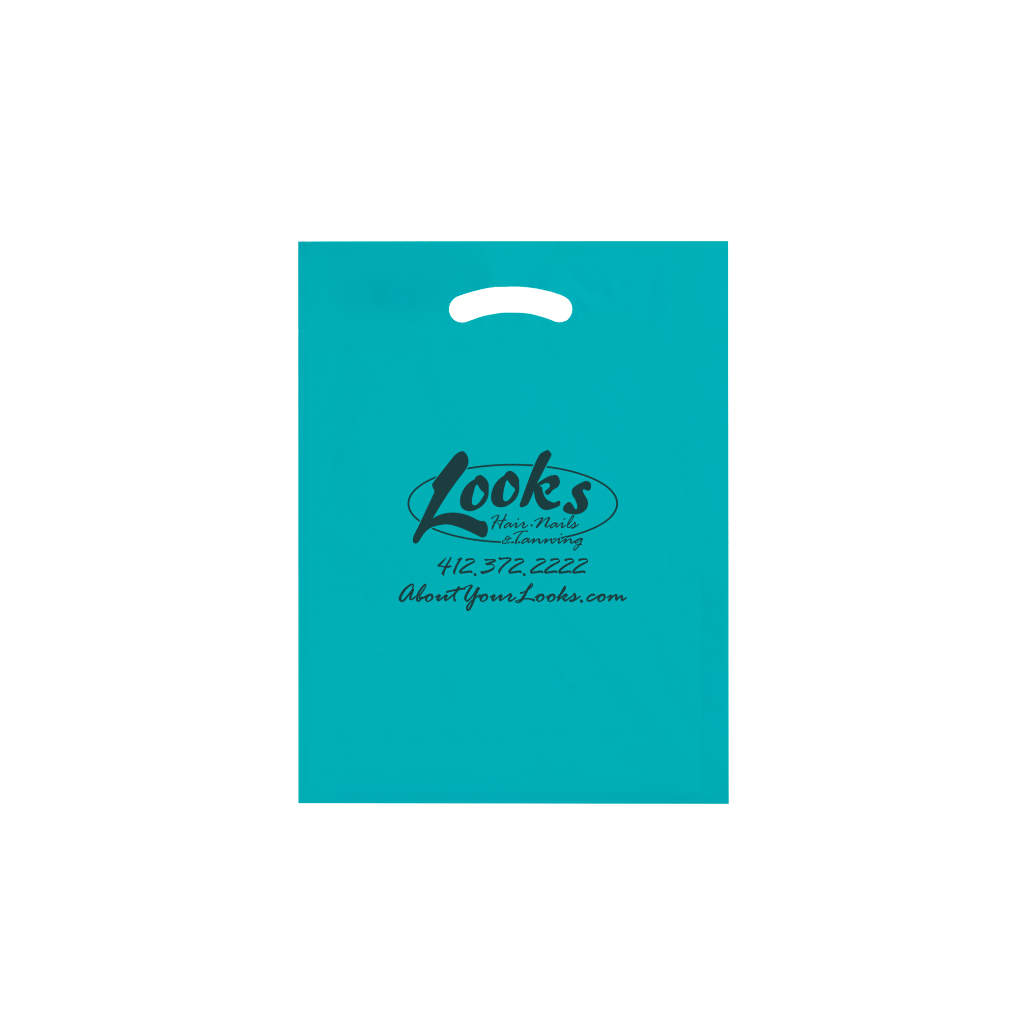 Fold Over Reinforced Die Cut Bag 14