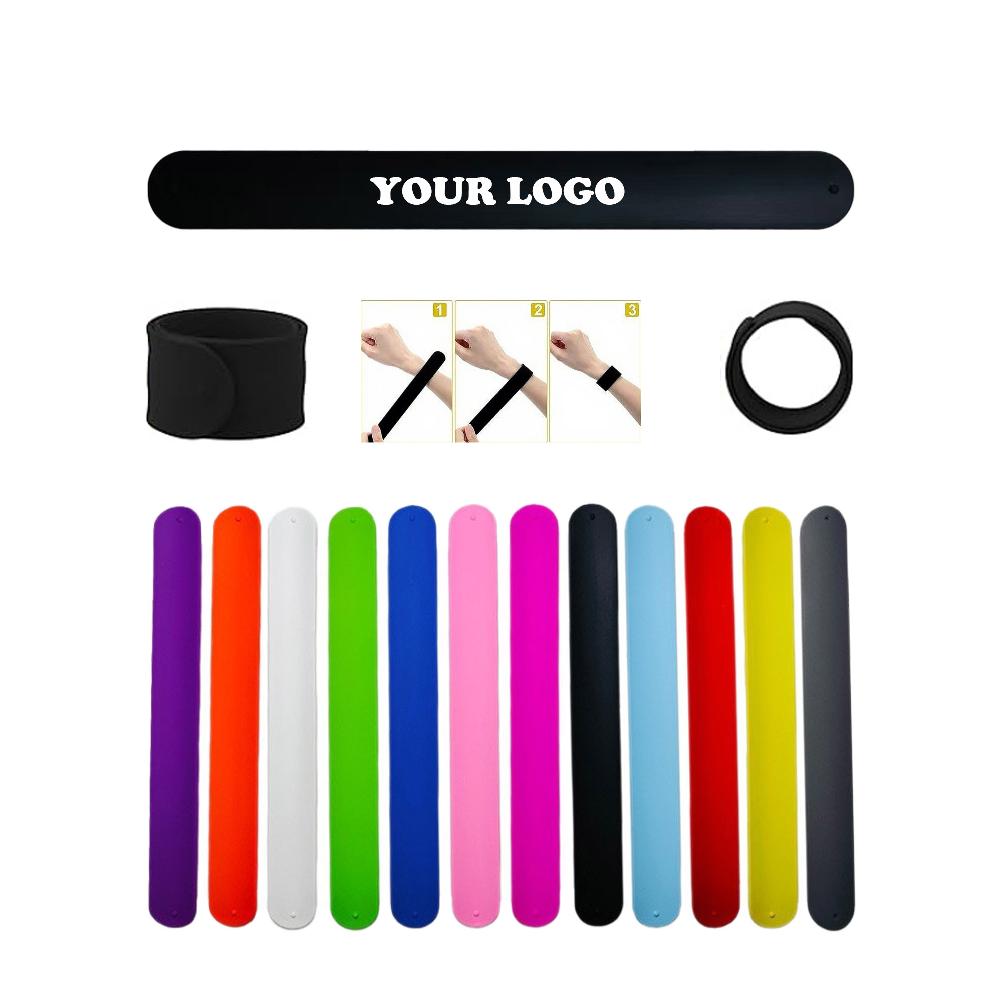 MOQ 50 pcs Silicone Wristband