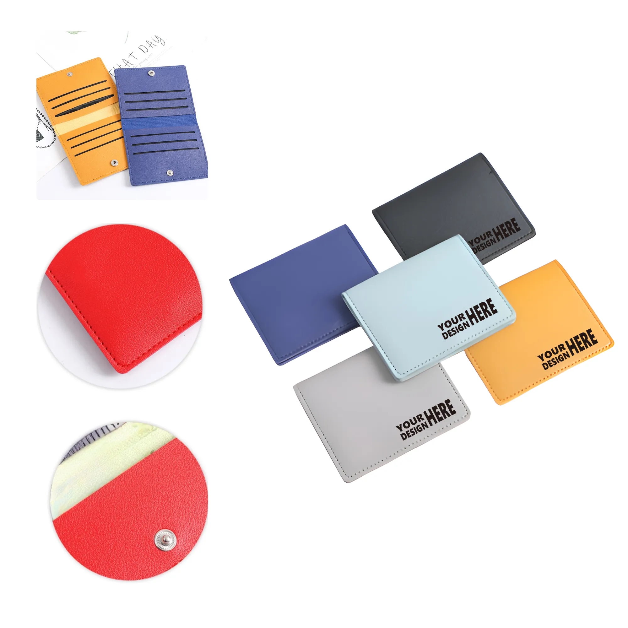 MOQ50 Slim Minimalist Card Holder Wallet