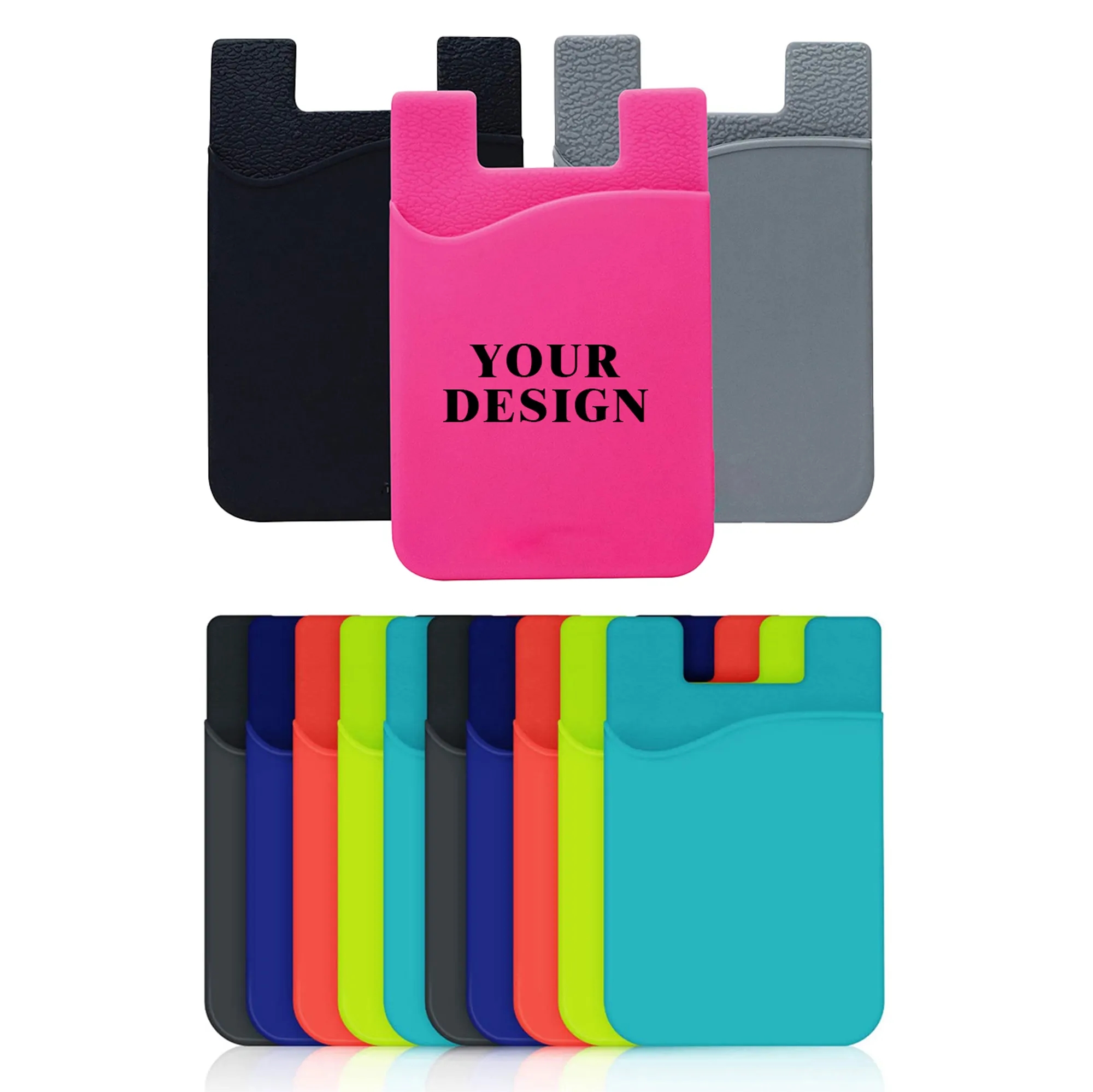 Silicone Cell Phone Card Holders