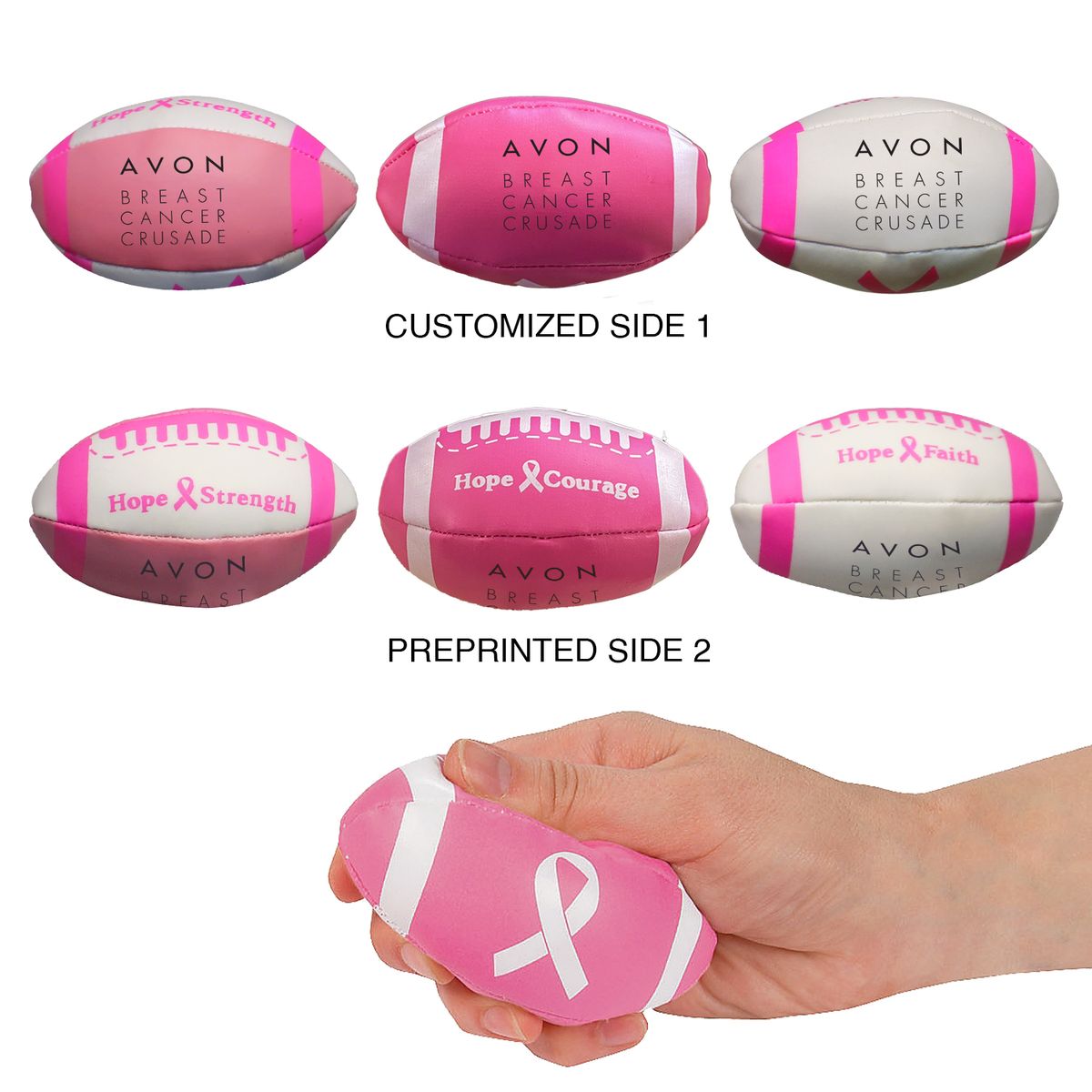 Breast cancer awareness stress balls