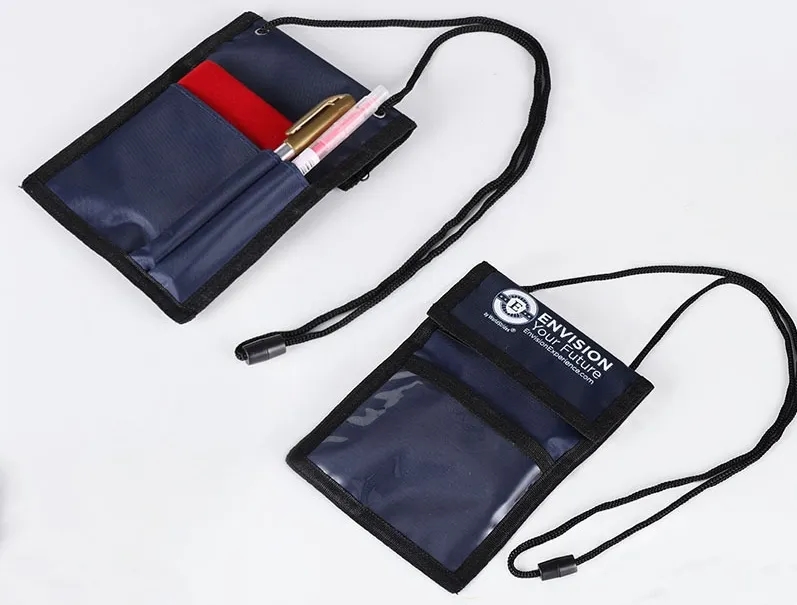 Neck Wallet Passport Badge Card Holder 15