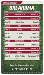 Magnet Football Sport Schedules - 4x7 Round Corners - OU