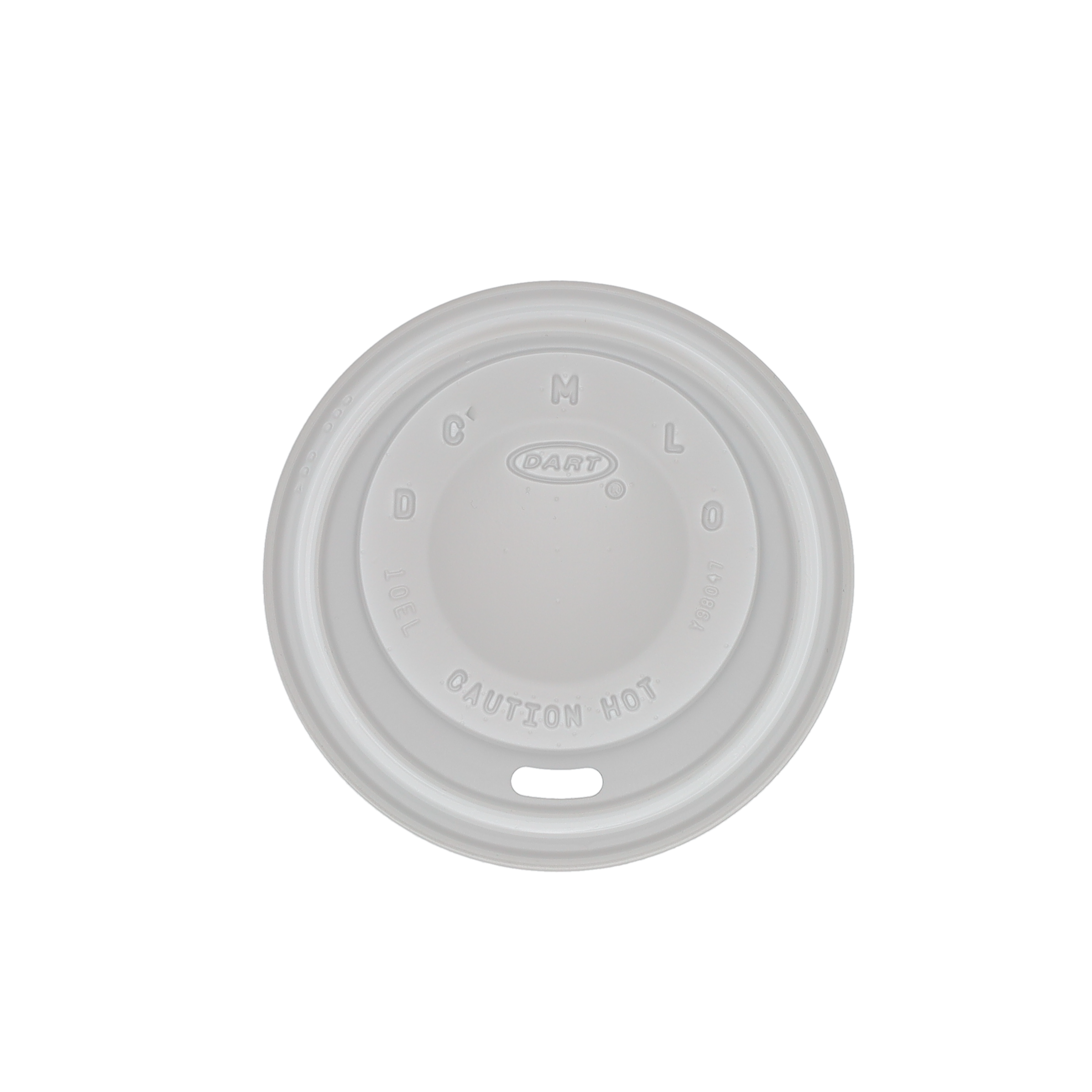 10 oz Foam Cup Domed Lid White 2