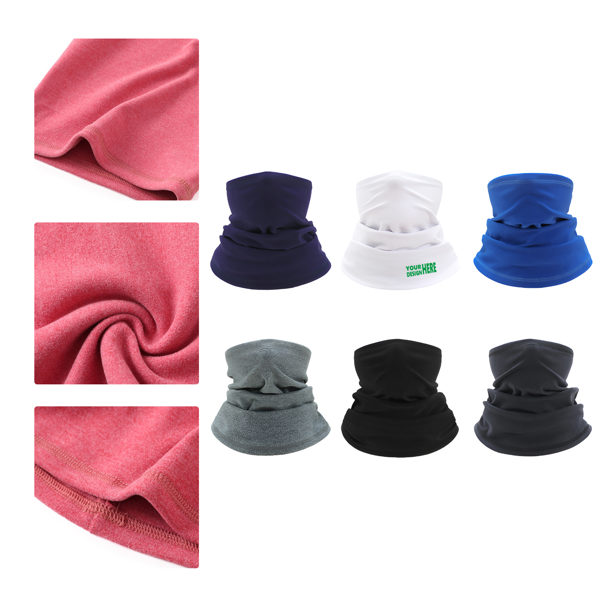 MOQ 50 Winter Outdoor Thermal Neck Warmer Face Mask 3