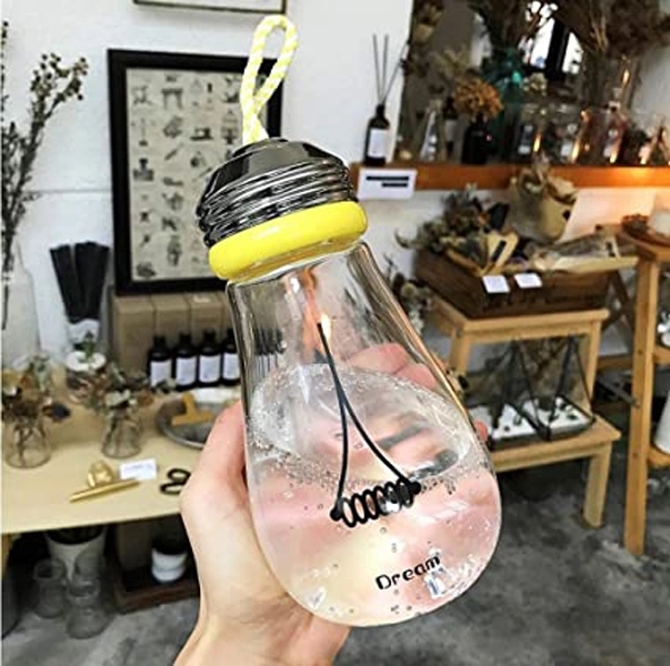 Bulb Shaped Glass Water Bottles