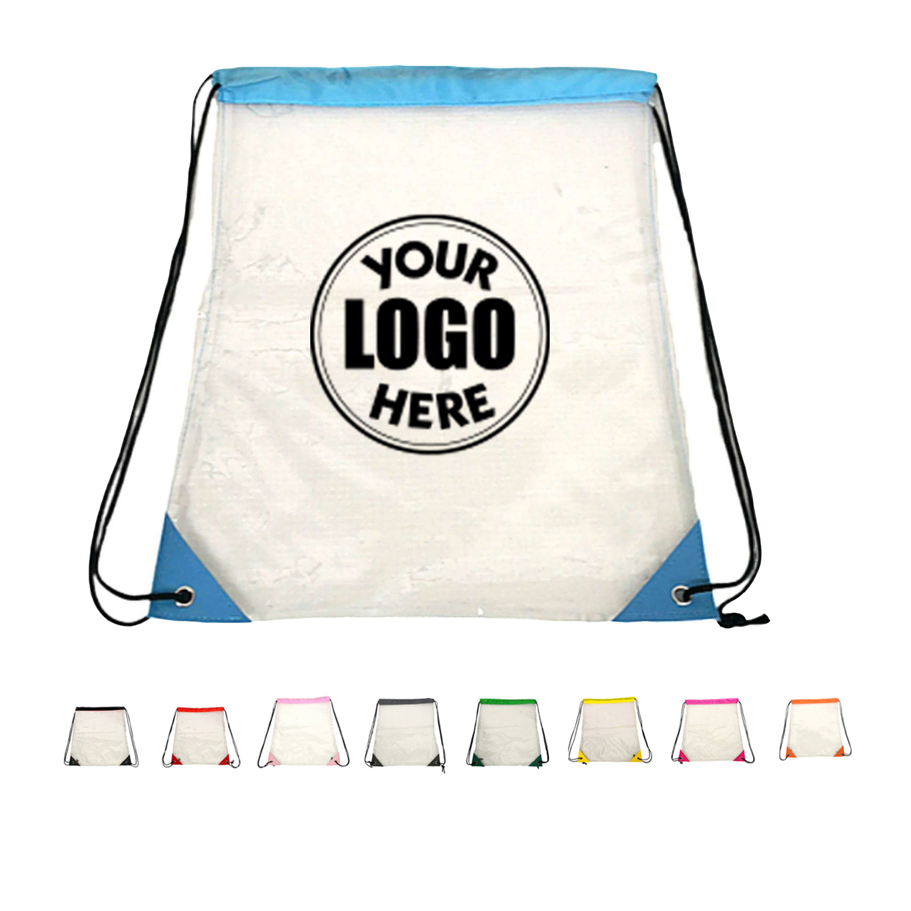 Transparent Drawstring Backpack