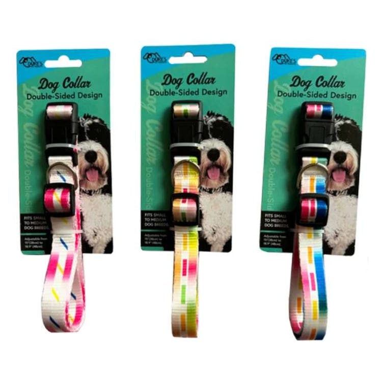 Double-Sided Dog Collar - Assorted Prints 3