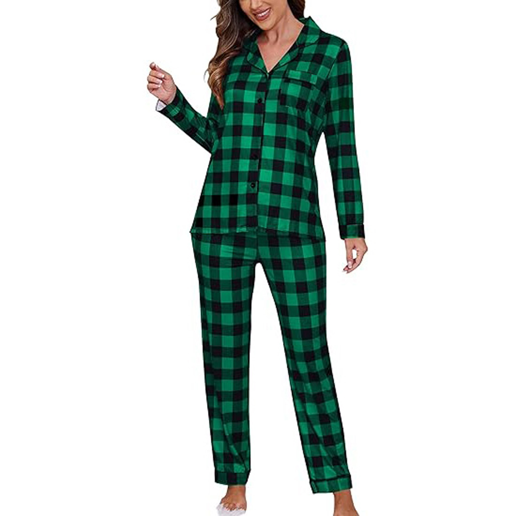 Women's Long Sleeve Pajama Set 16