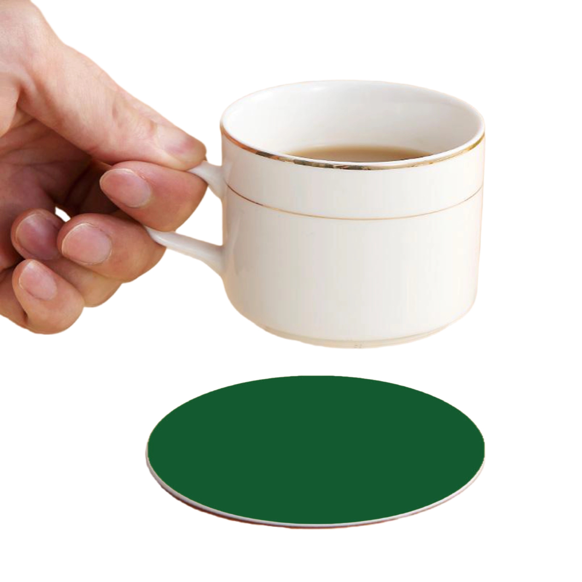 MOQ 50 Full Color PVC Round Coasters 30