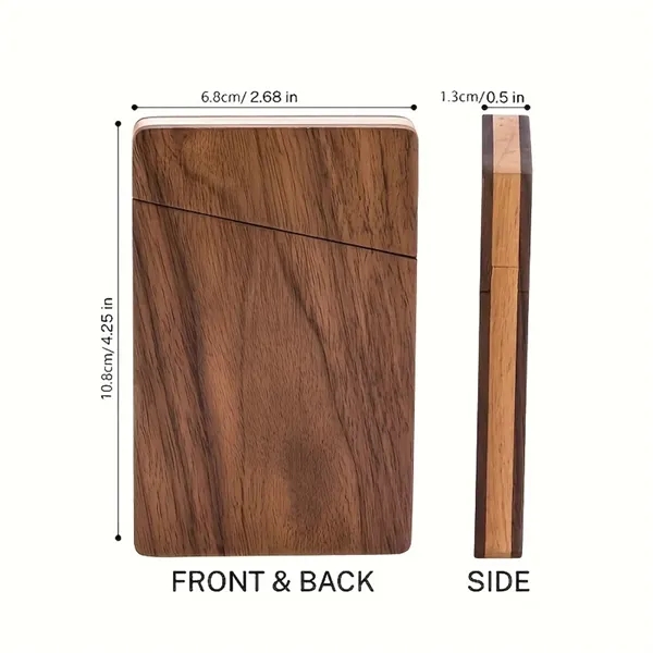 Premium Wooden Business Card Holder for Office, School and Events 6