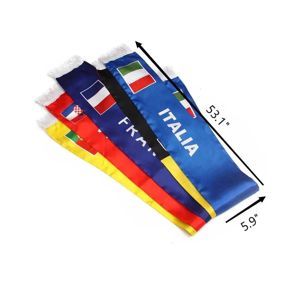 Customized Football Fan Scarf With Fringe 11