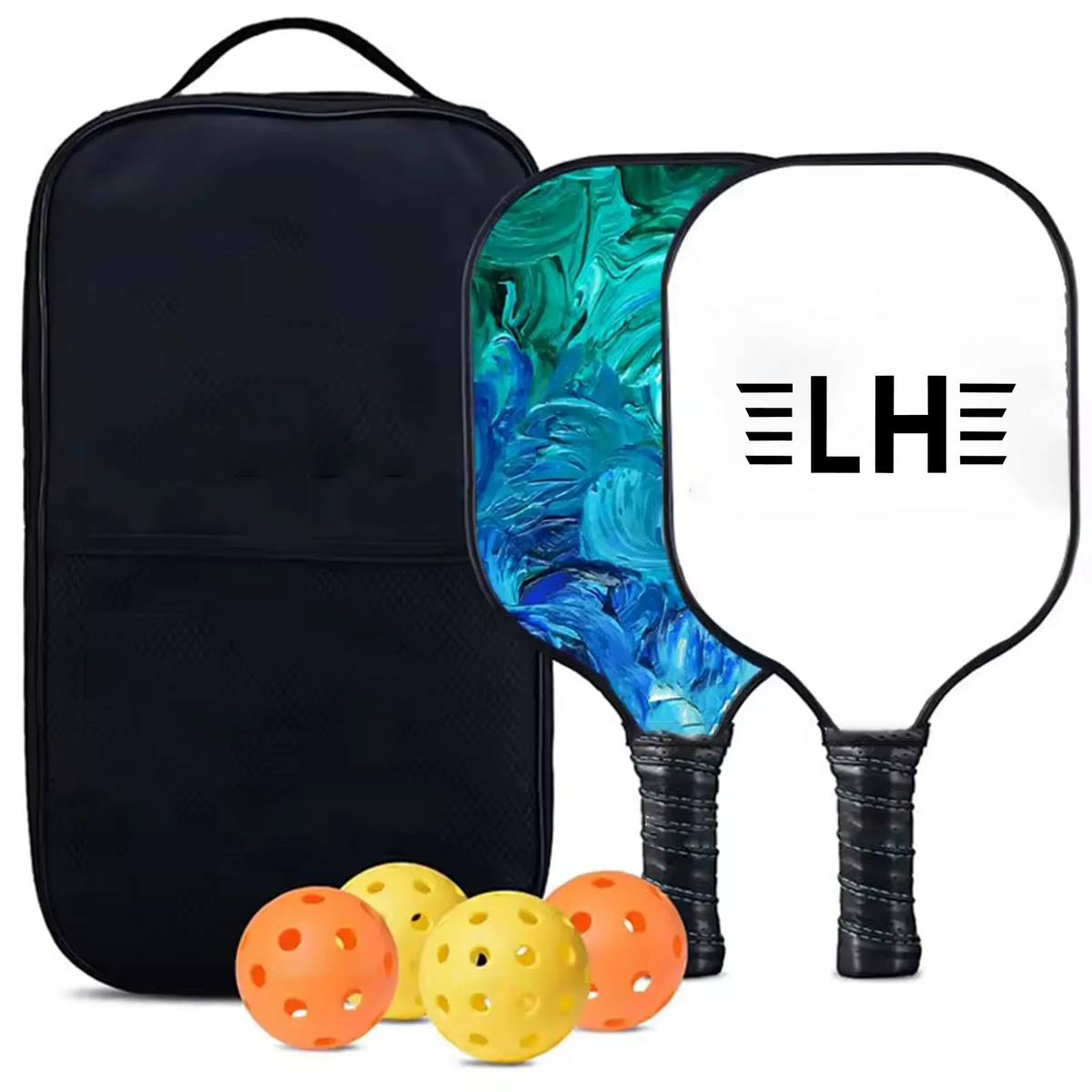 Custom Pickleball Racket Paddle Ball Set With Carrying Bag