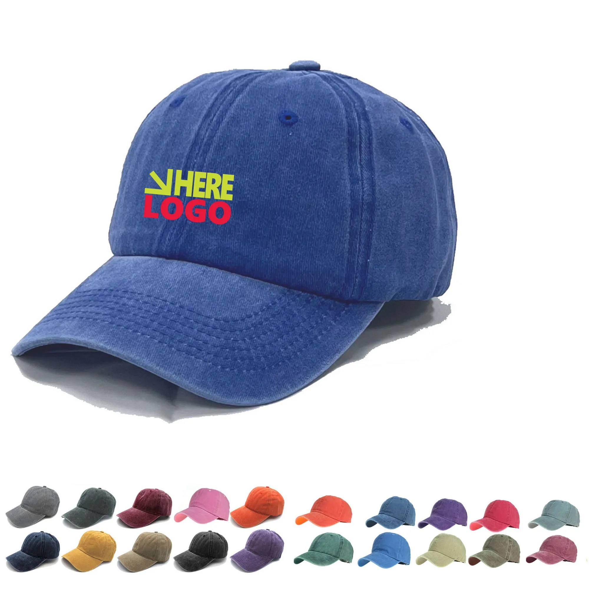 Vintage Washed Distressed Baseball Cap 19