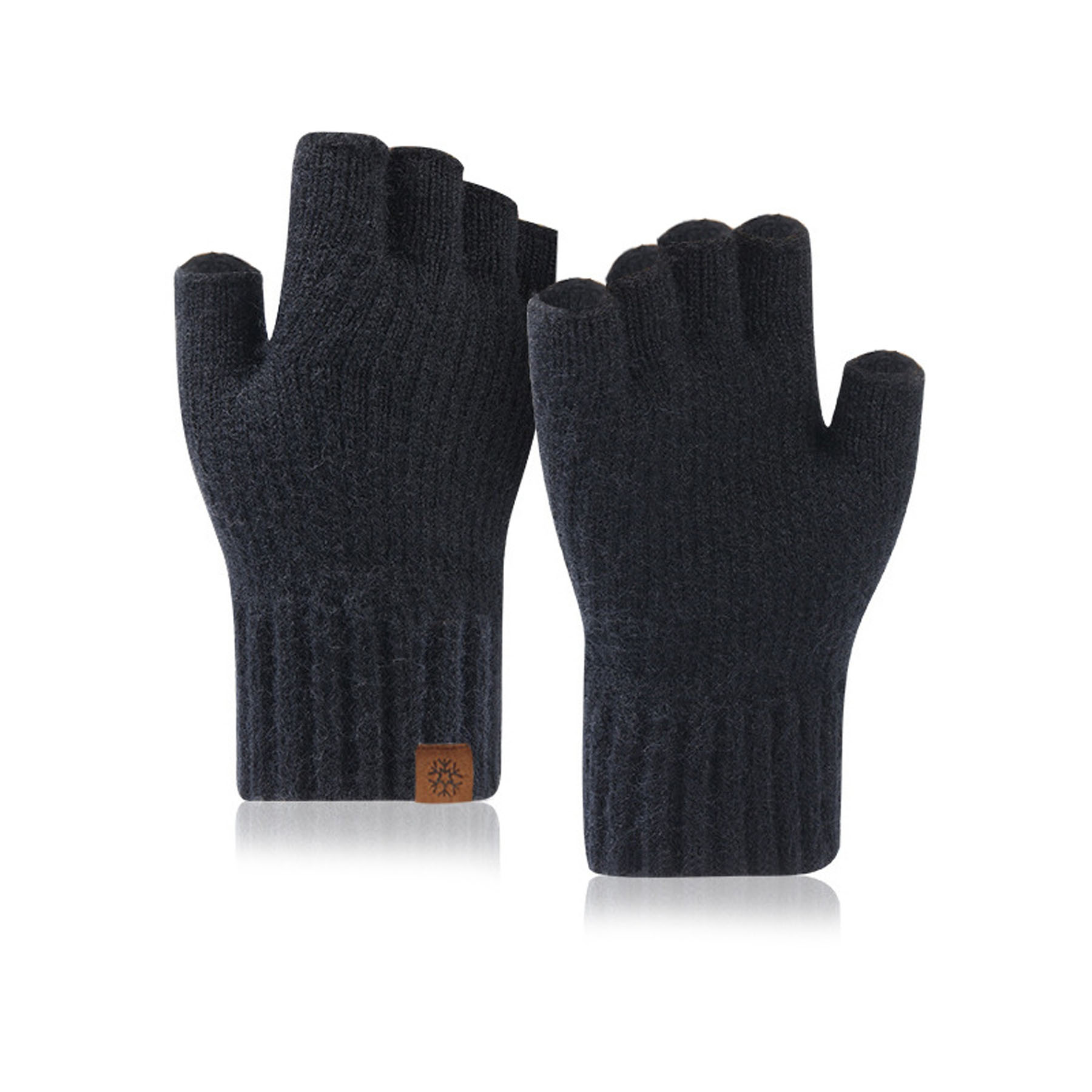 Men's Warm Half-Finger Gloves 19