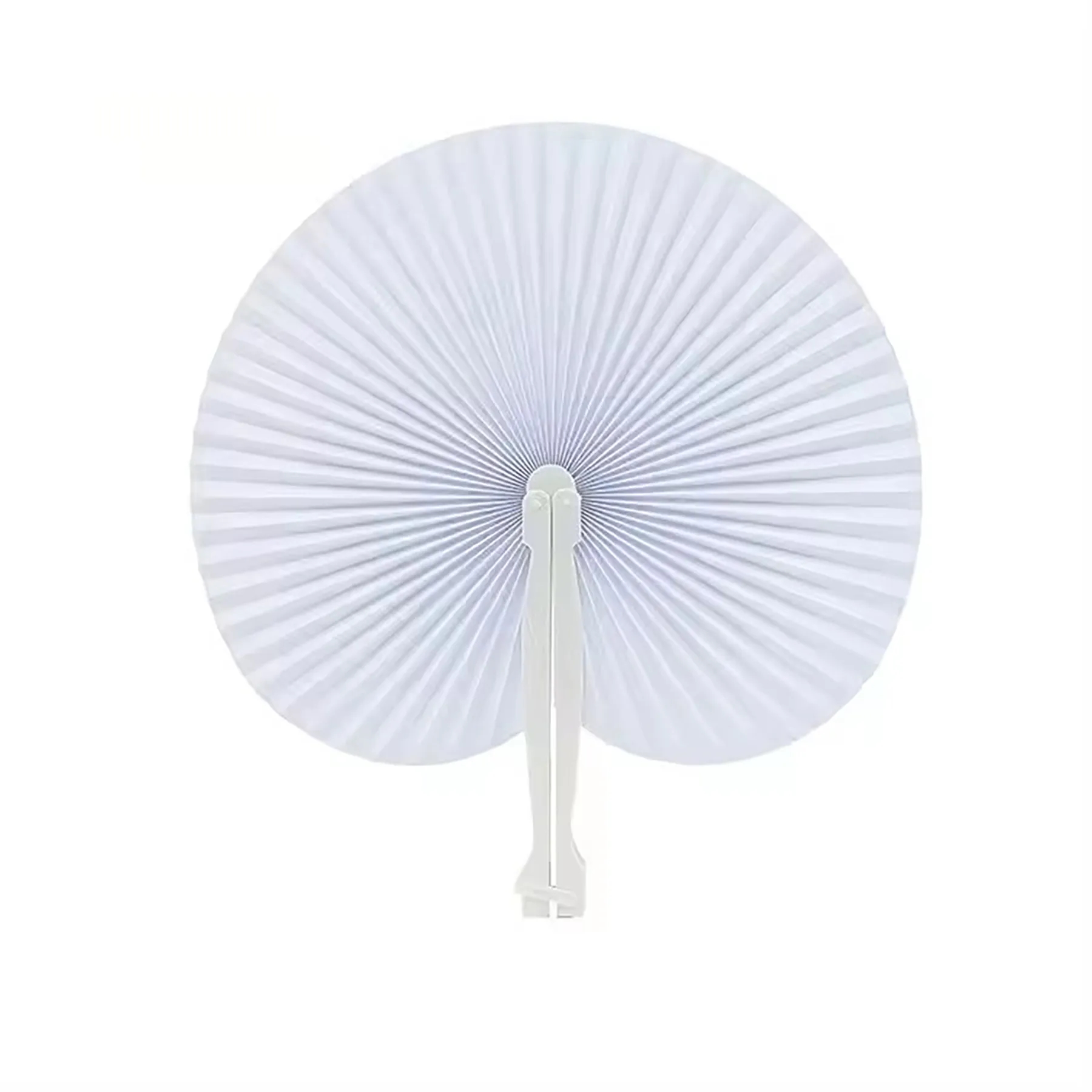 Paper Hand Fans Round Colorful 32