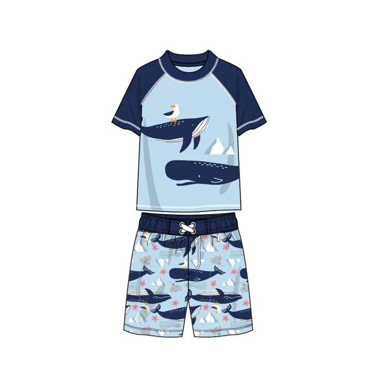 Boys Rash Guard 2-Piece Sets Size 2T-4T 3