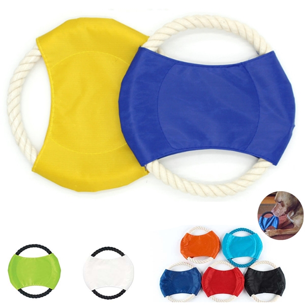 Pet Dog Flying Disc Cotton Rope Toy
