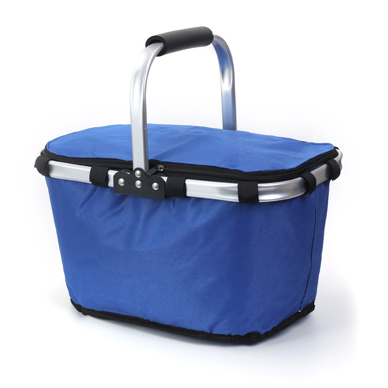 Oxford Picnic Basket Foldable Insulated Tote 11