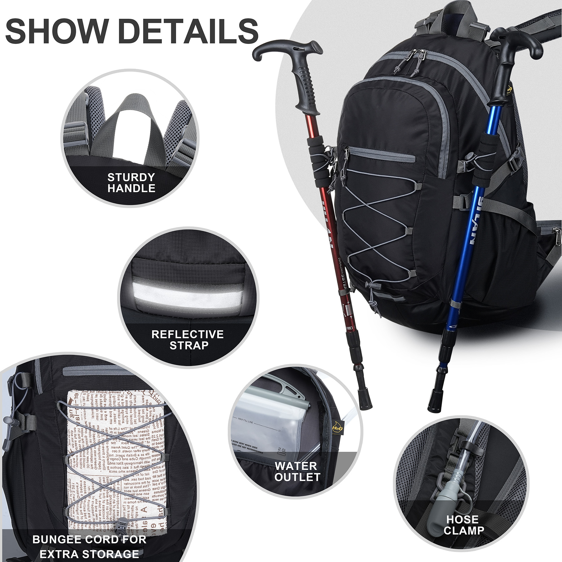 35L Outdoor Adventure Hiking Backpack 3