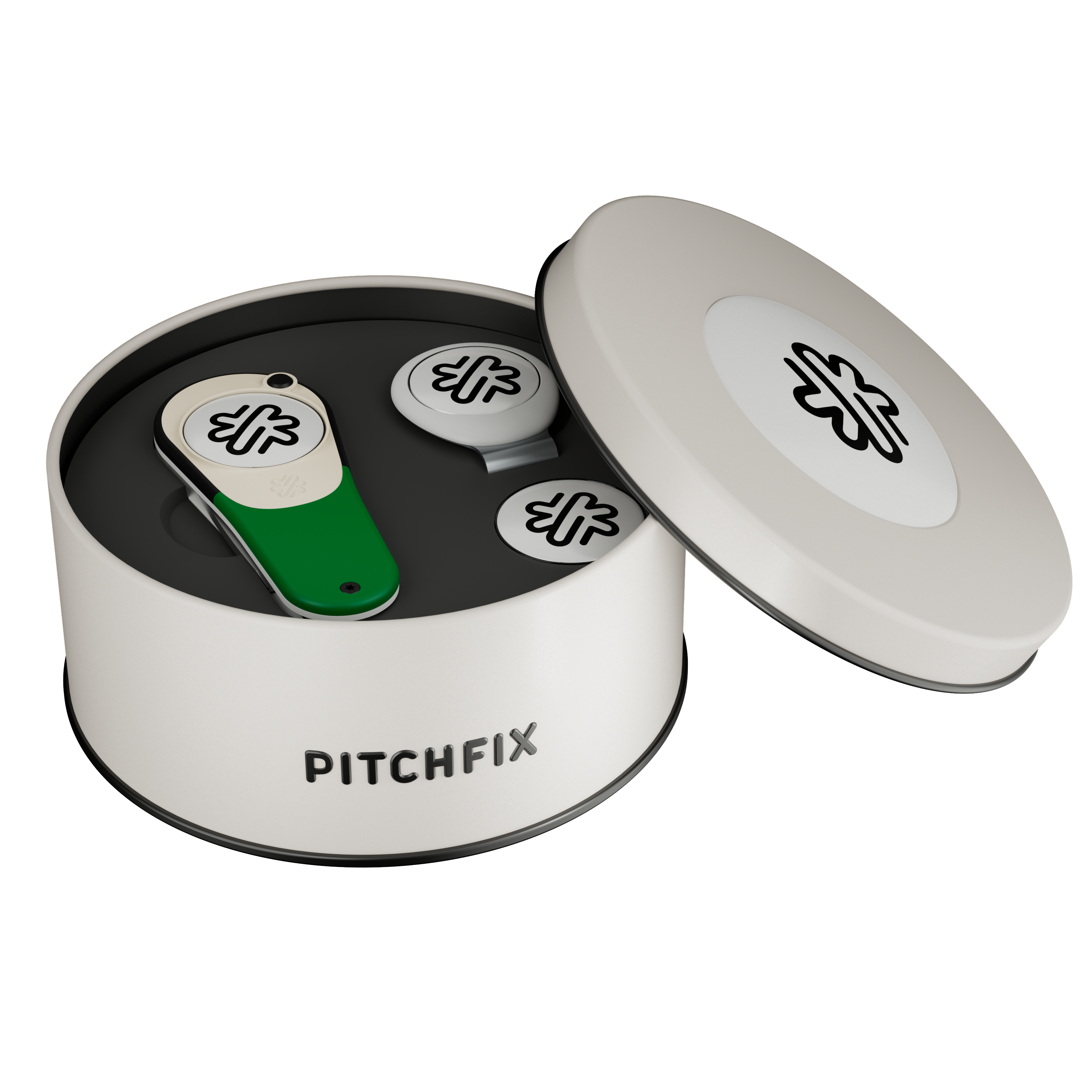 Pitchfix Icon Golf Divot Tool in Round Tin 14