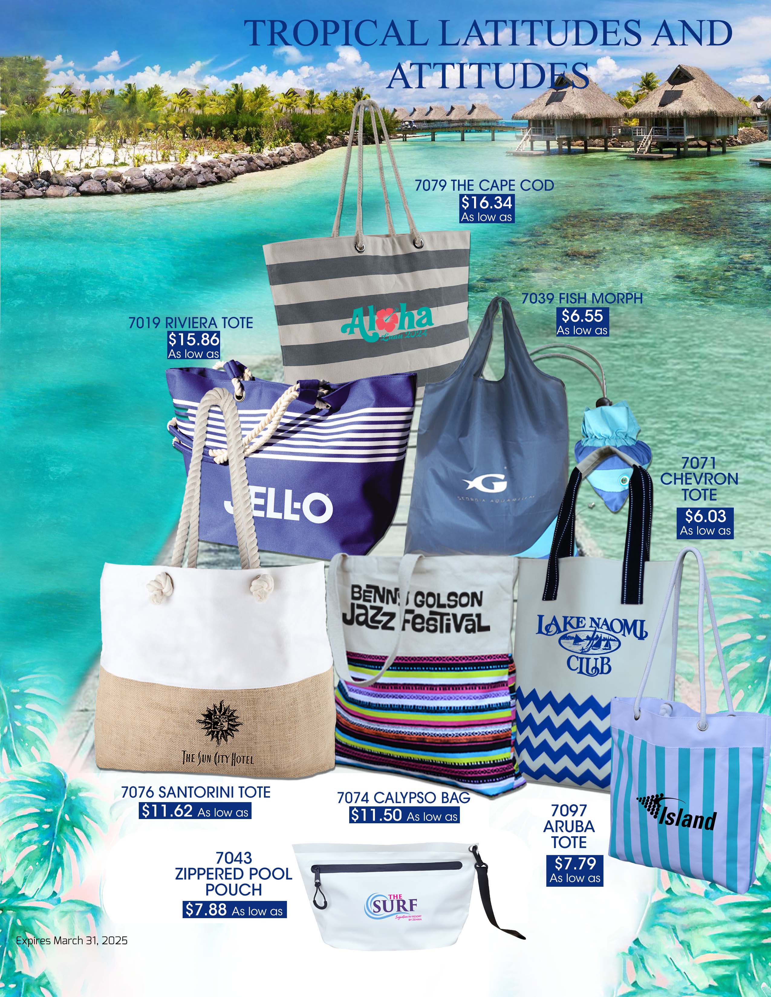 Riviera Striped Tote 20
