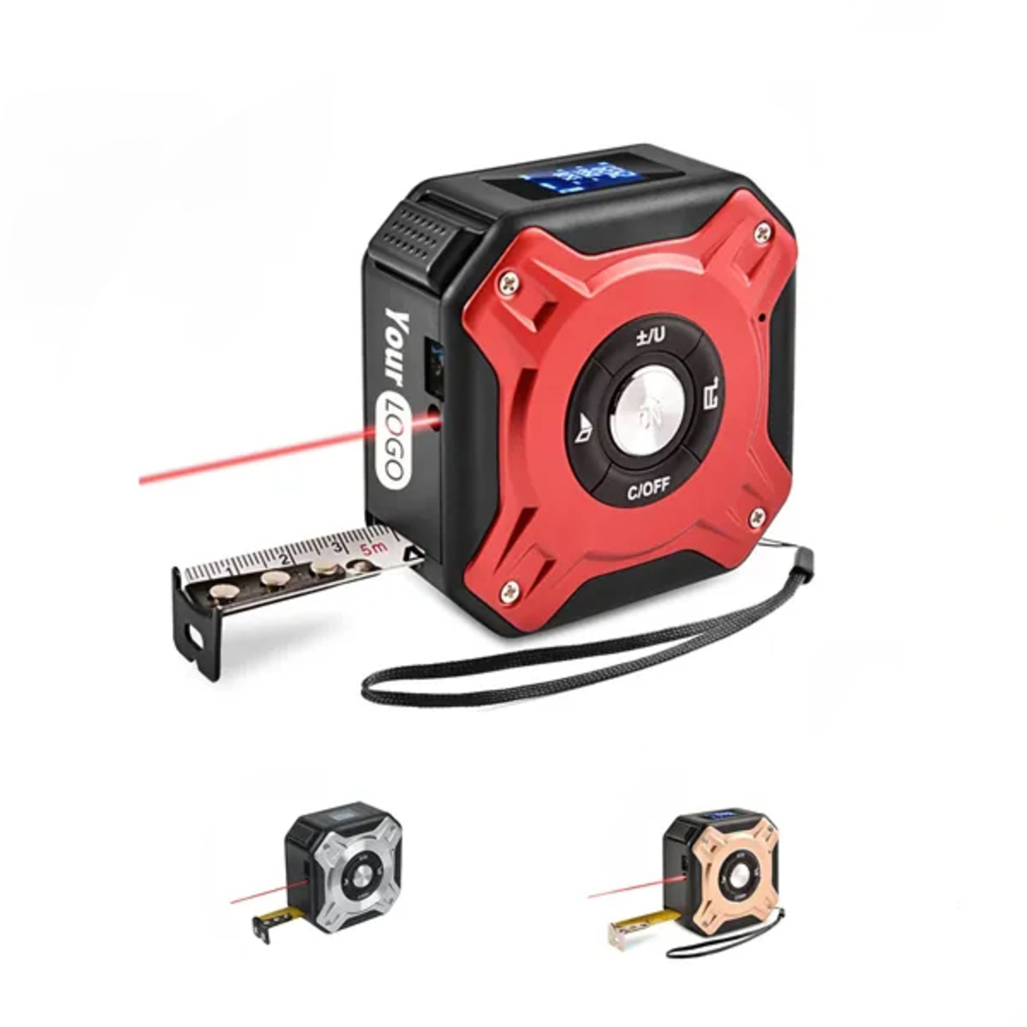 Aluminum Alloy Laser Tape Measure Rangefinder 3
