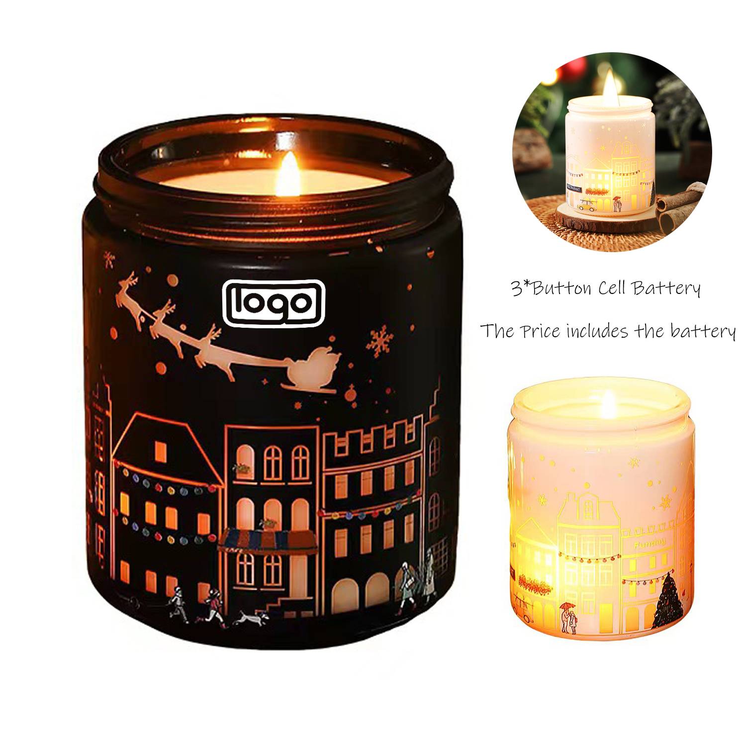 Christmas LED Scented Candle