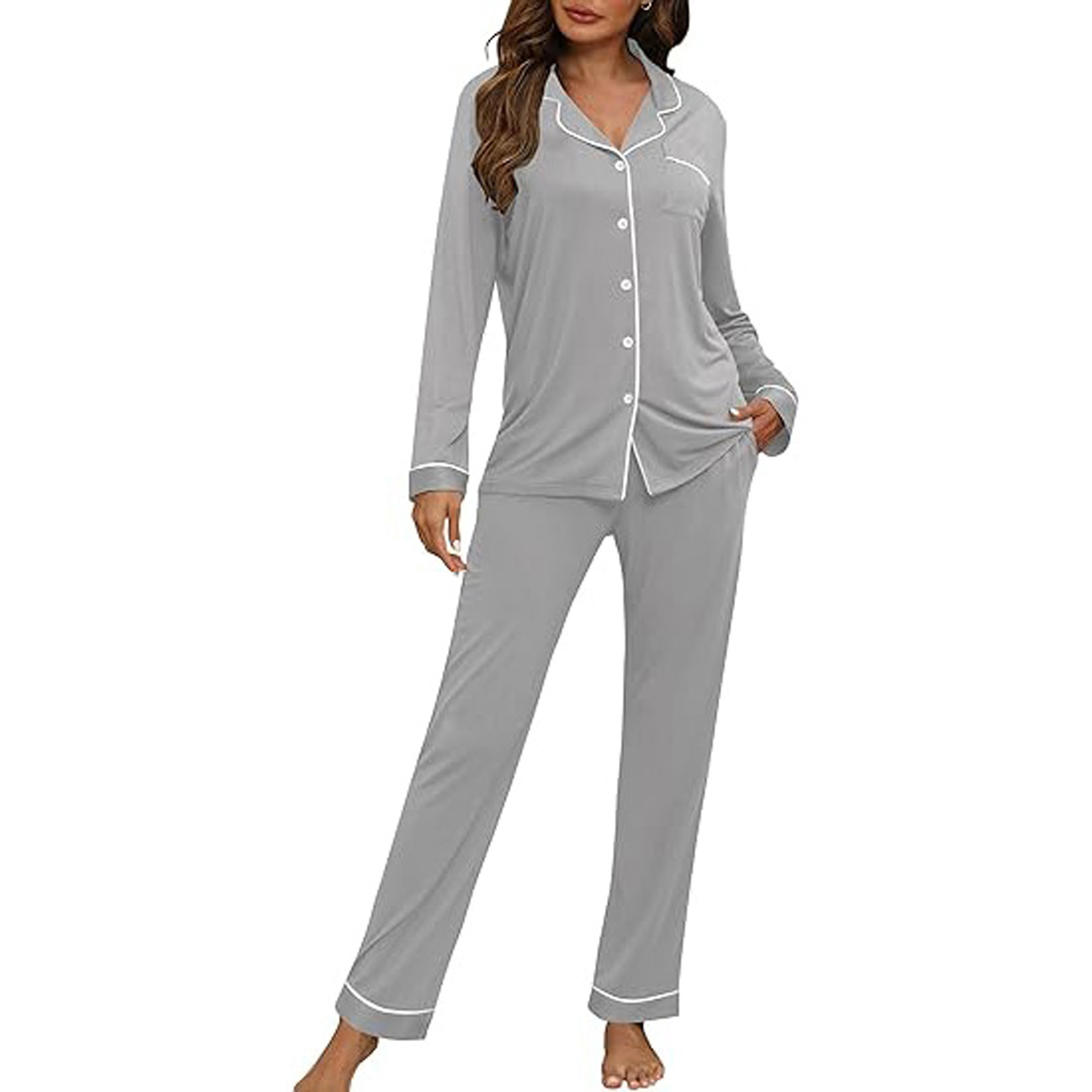 Women's Long Sleeve Pajama Set 21