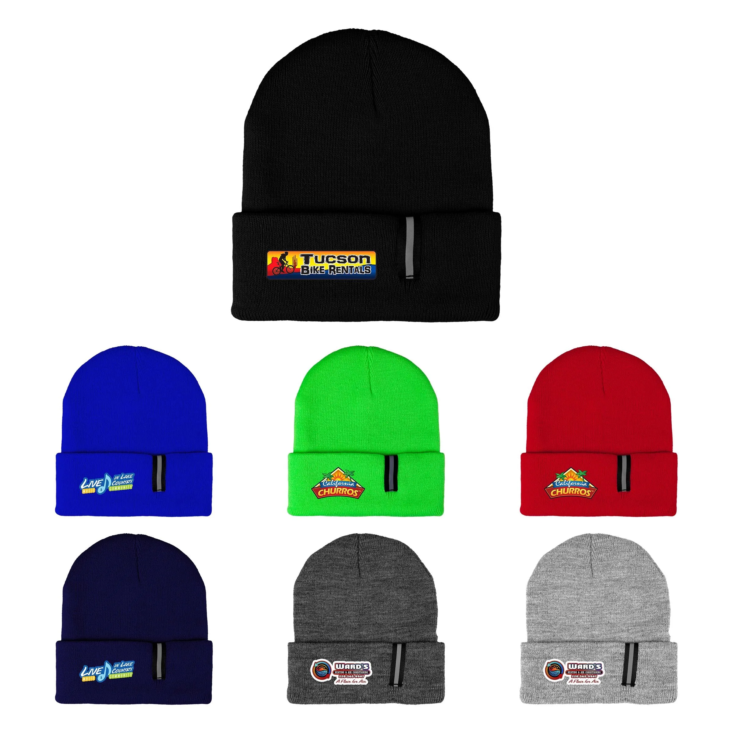 REFLECTIVE STRIP BEANIE 8