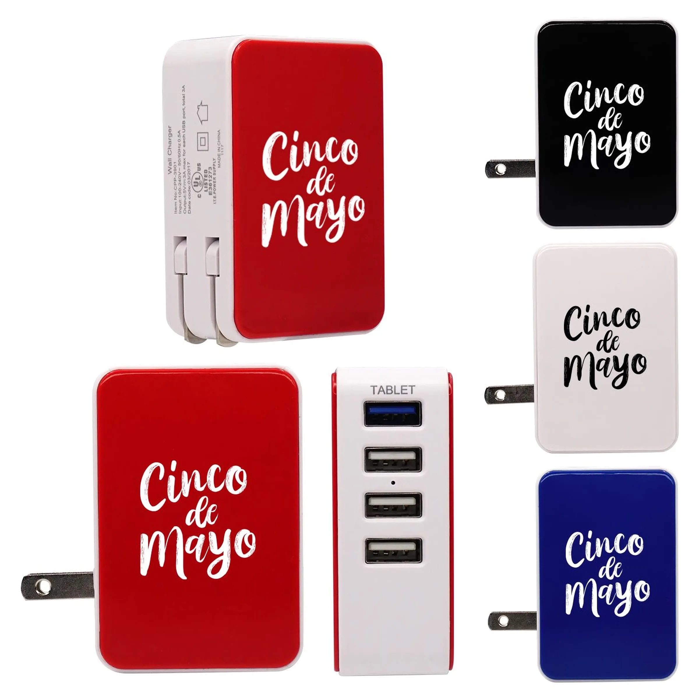 UL 4 PORT USB FOLDING WALL CHARGER 2