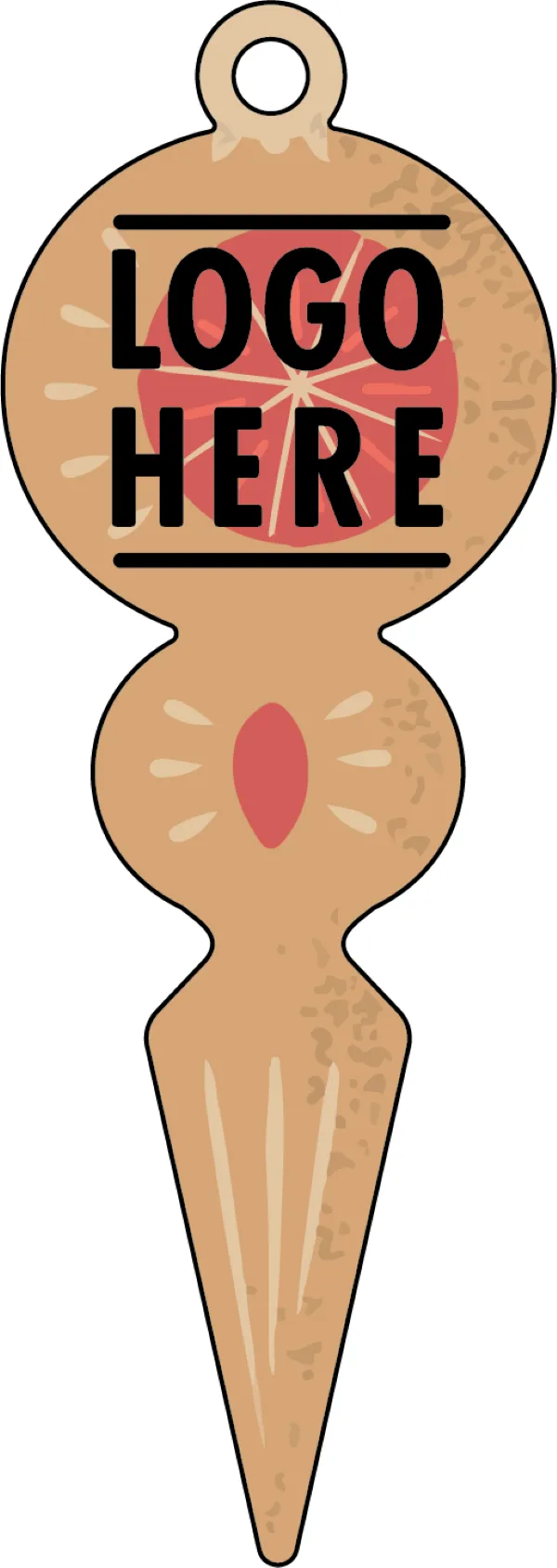 1/4" Recycled Wood Ornaments-Ornament Shape 6 4