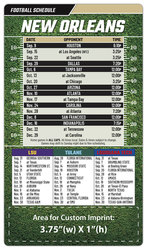 Magnet Football Sport Schedules - 4x7 Round Corners