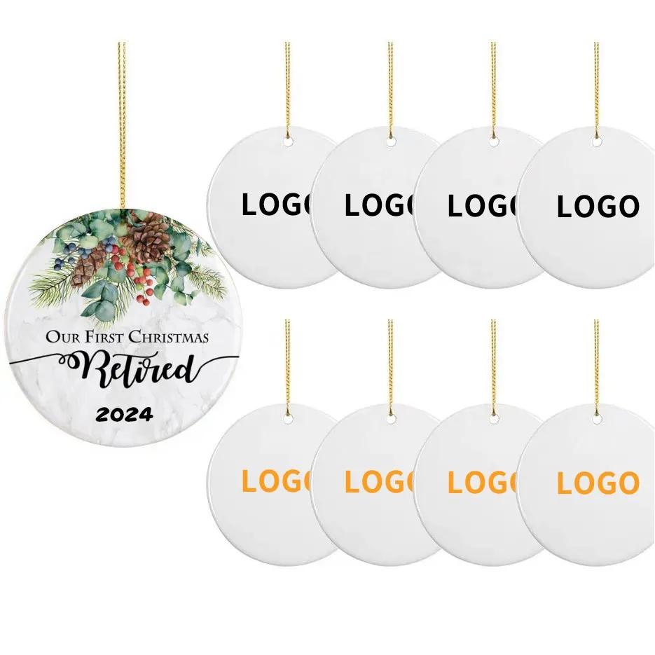 Round Ceramic  Ornament