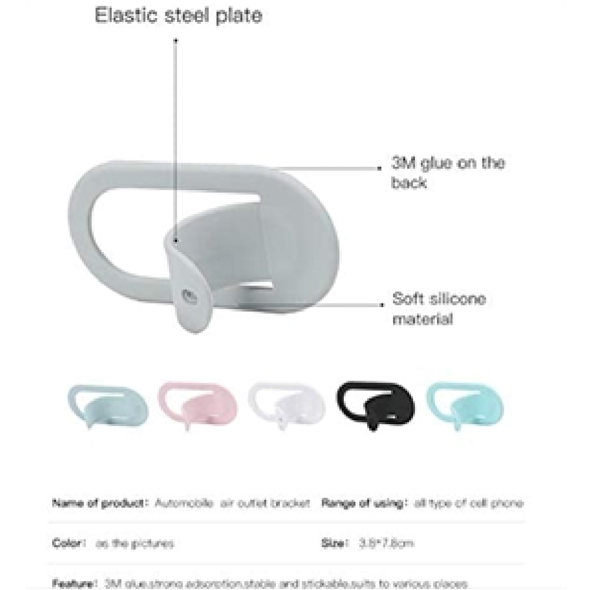 Flexible Kickstand with Silicone Foldable Phone Grip