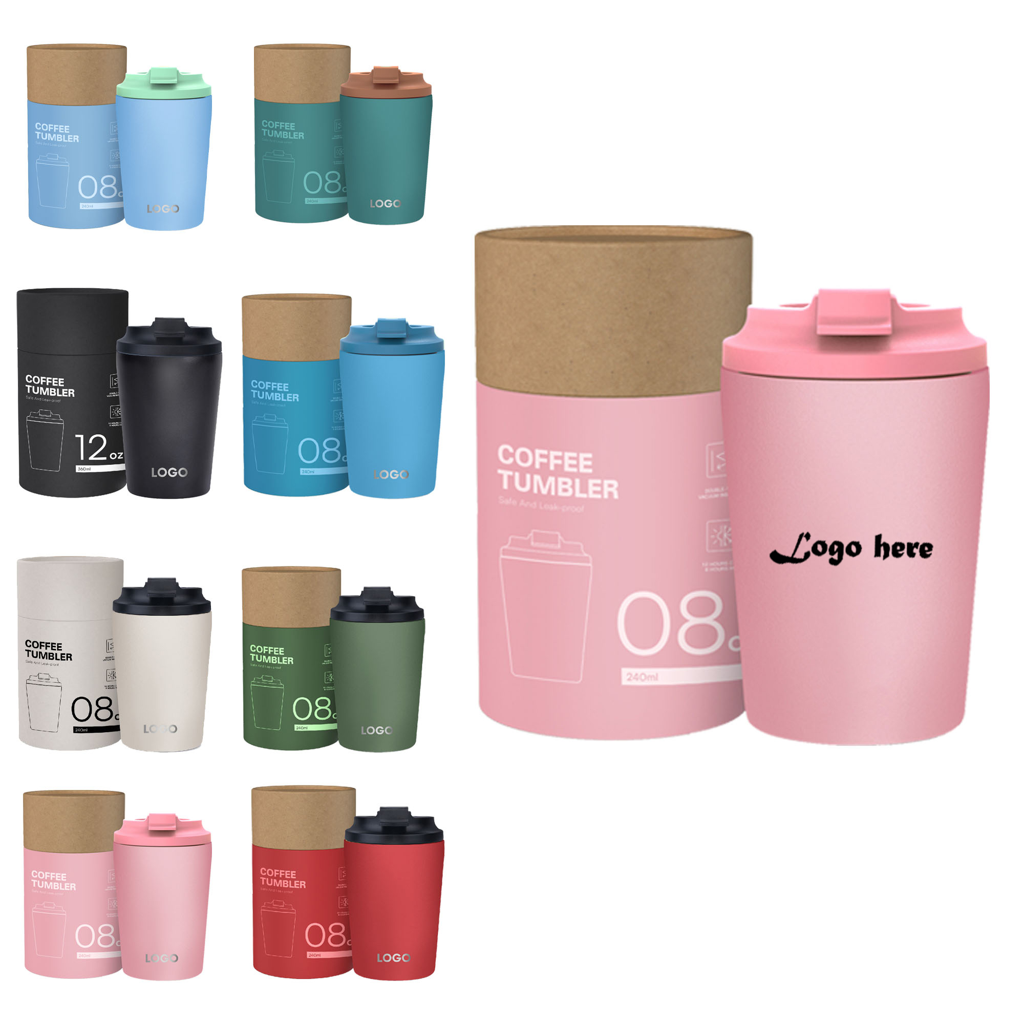 Portable Stainless Steel Car Coffee Cup 6
