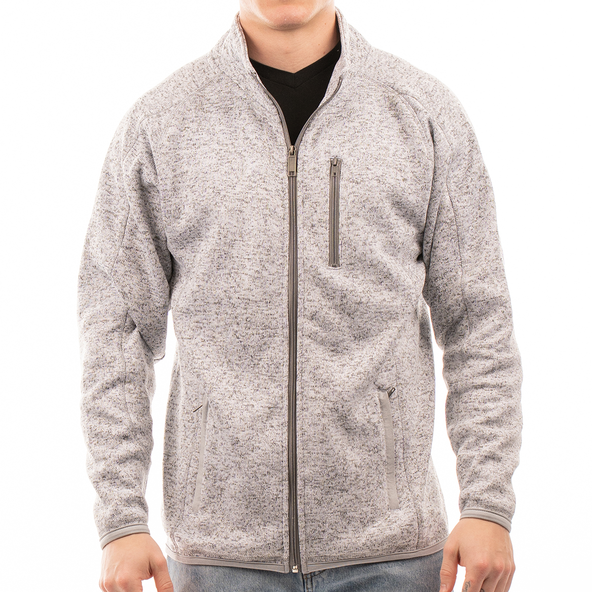Burnside Men's Sweater Knit Jacket - BU3901 | BigPromotions