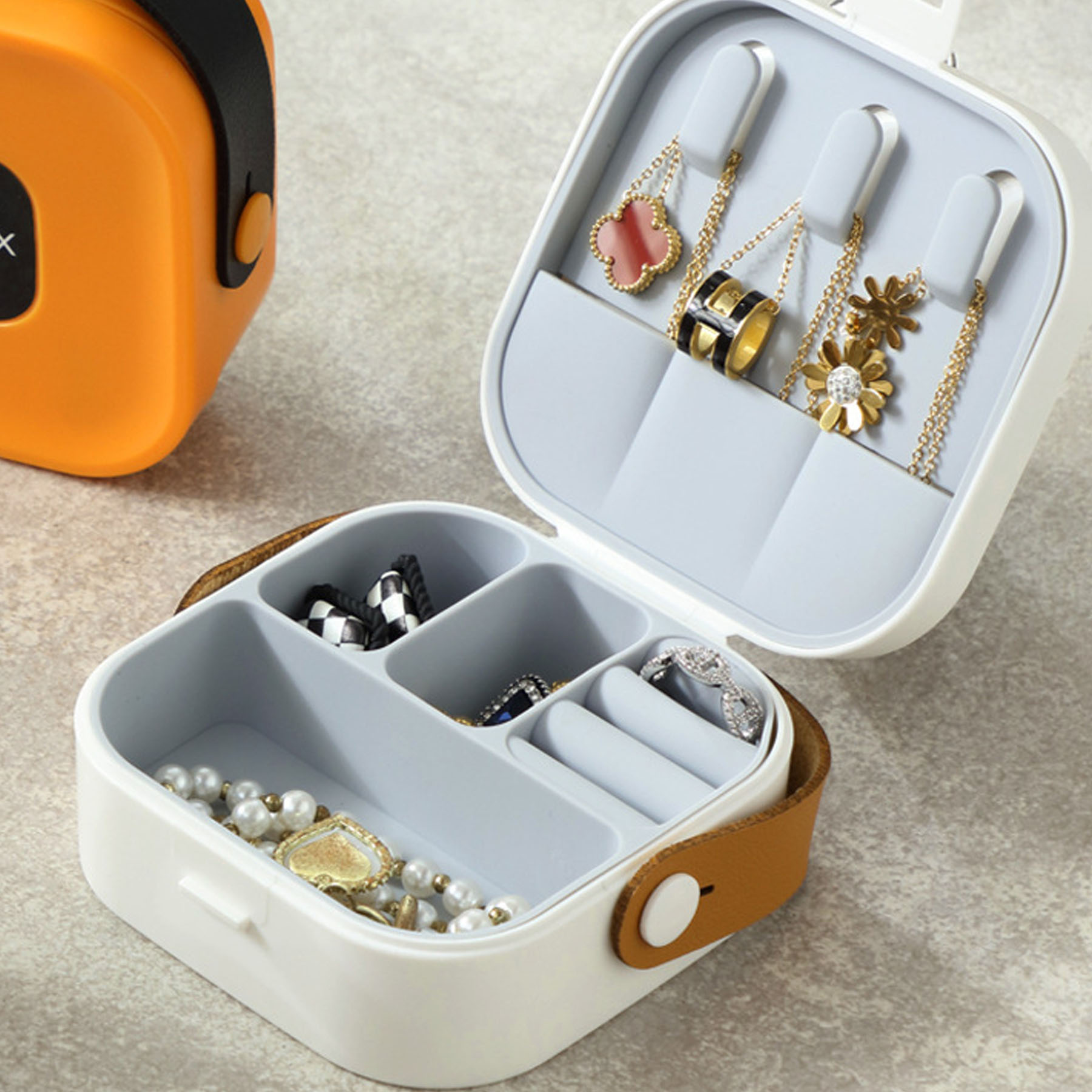 Multifunctional Mini Jewelry Storage Box 12