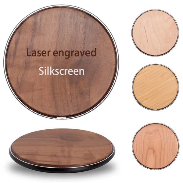 Wooden Round Wireless Charger