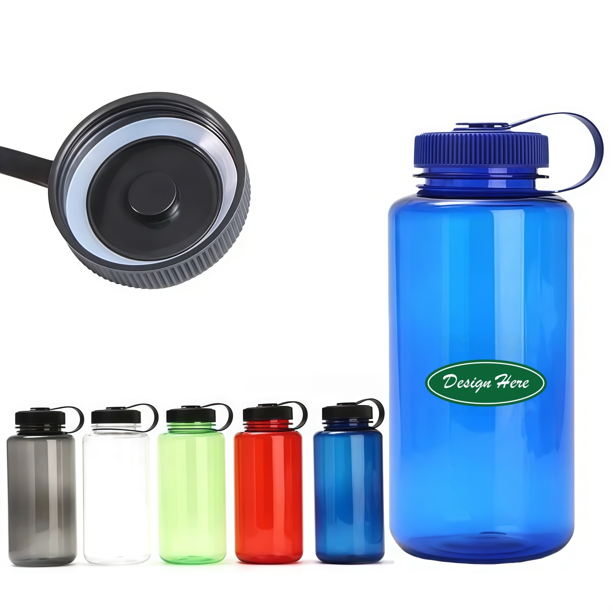 32 Oz Plastic Water Bottle With Handle