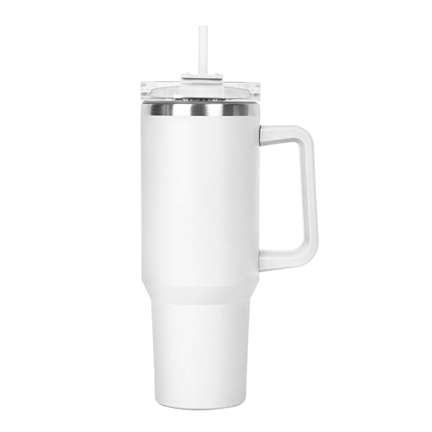 40 OZ. S/S Travel Handle Mug w/ Twist Closure Straw Lid 27