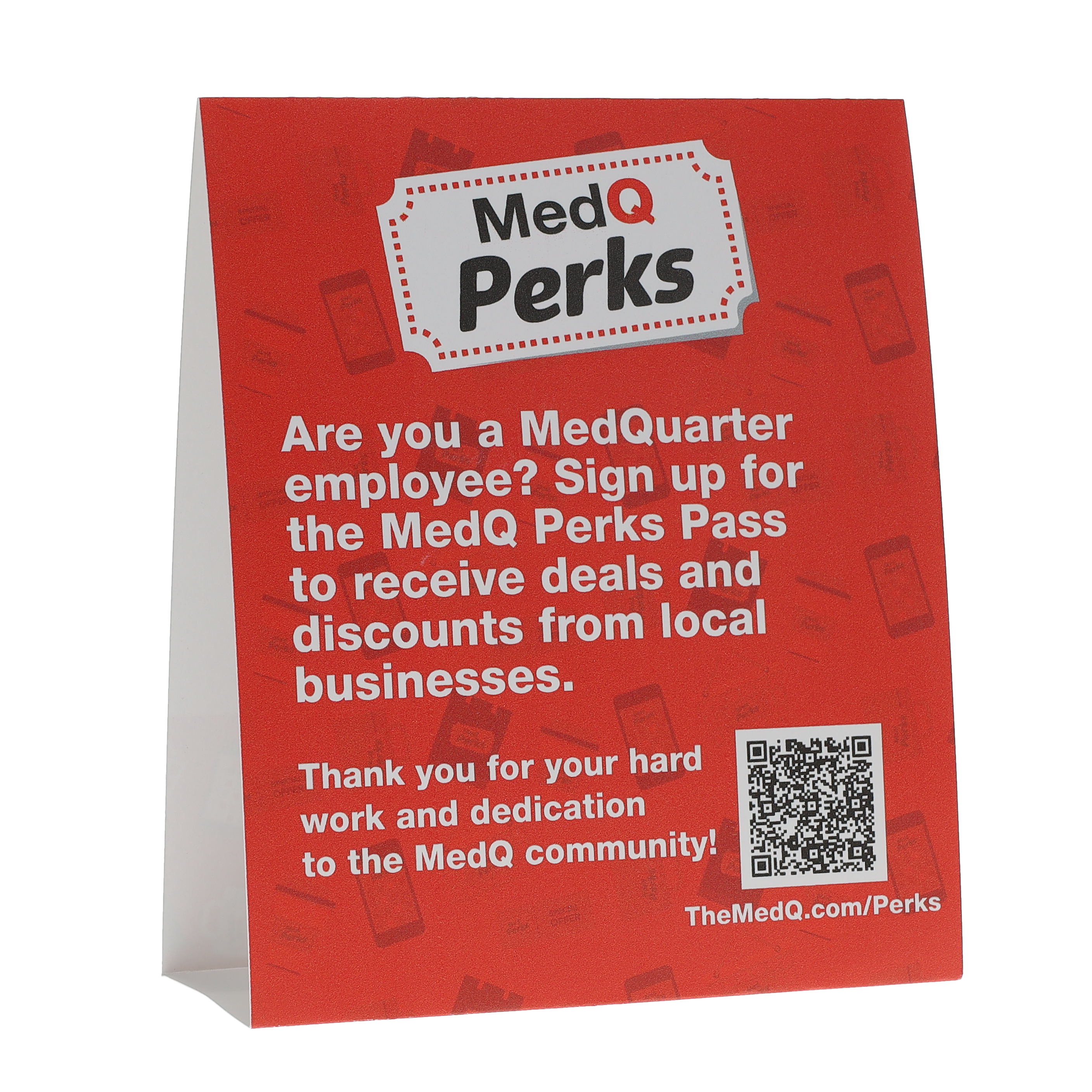 Table Tent Card Stock 12 pt 2 Sided 6.750" x 8.000" x 2.000" White Digital Print 4