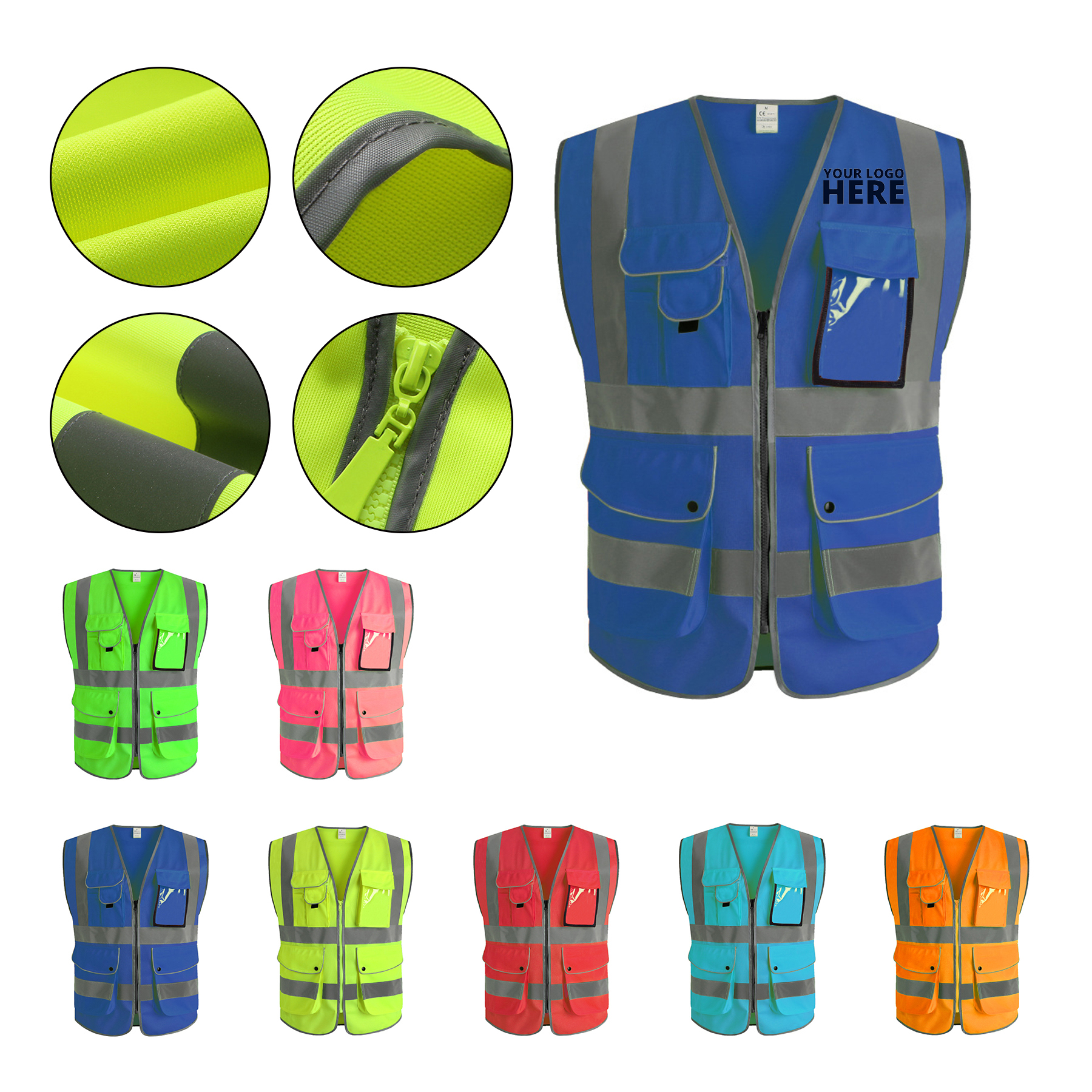 Safety Vest With Reflective Strip 4