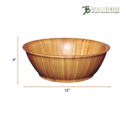 Totally Bamboo Large Salad Bowl with Servers - Thumbnail 3