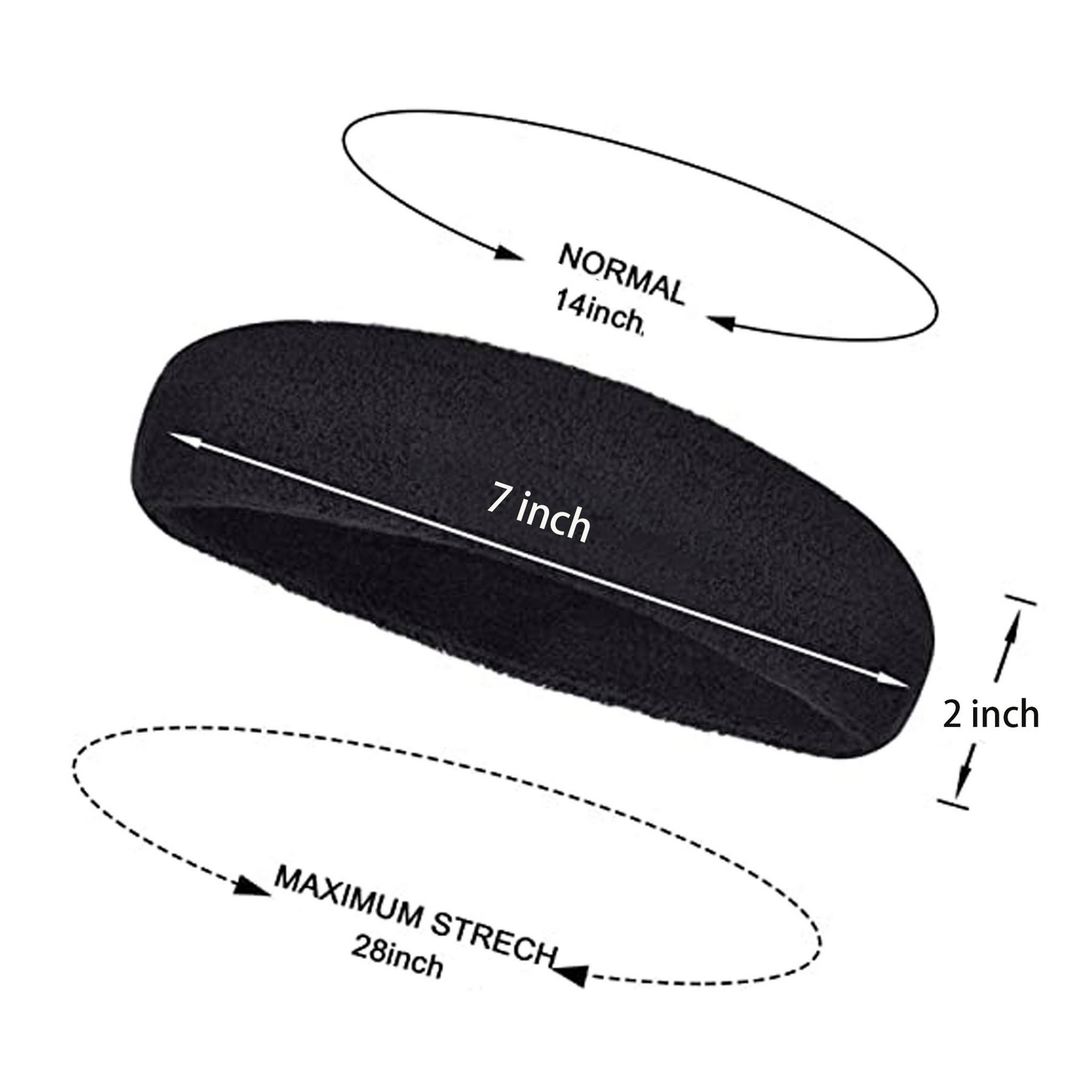 Sports Sweatband with Direct Embroidery 7