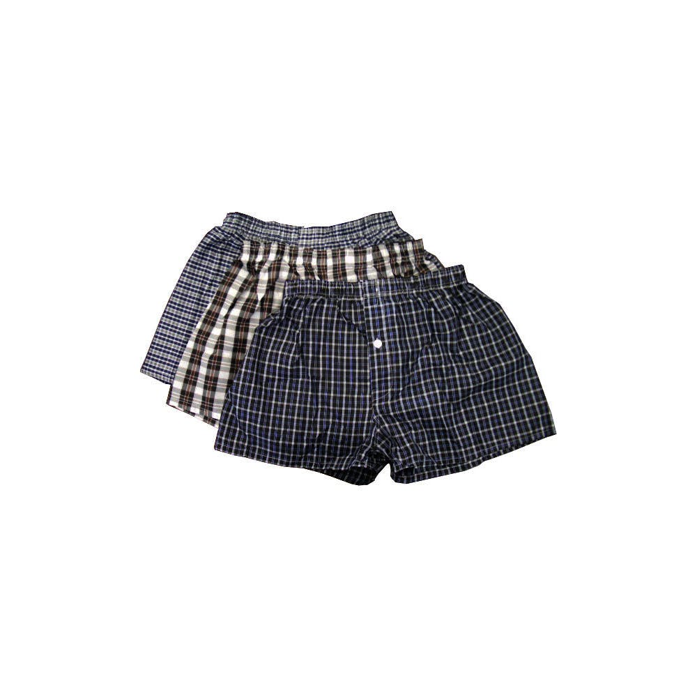 Boys' Plaid Boxers - XL Assorted 3