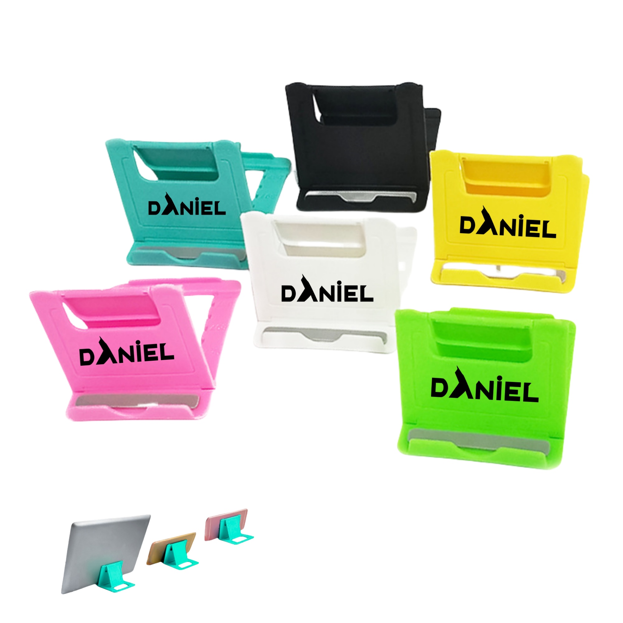 Portable Adjustable Mobile Phones And Tablets Desktop Holder 3