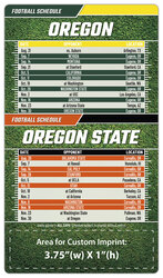 Magnet Sport Schedules - 4x7 Football Round Corners - 25 mil.