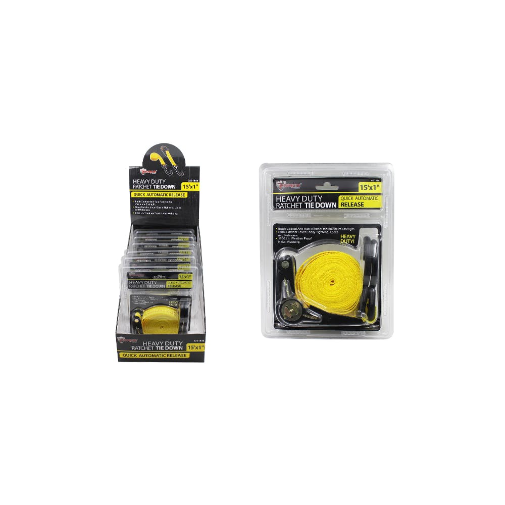 Heavy Duty Ratchet Tie Downs Assorted 3