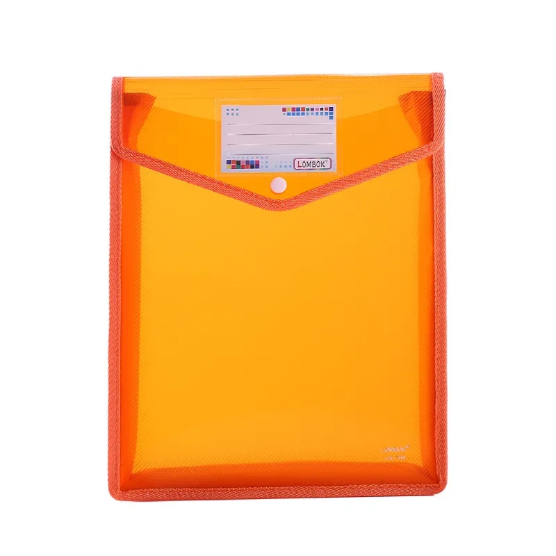 A4 Size Vertical Document Storage Bag with Snap Button 14